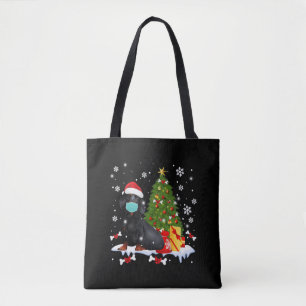 Bolso De Tela Divertido perro del árbol de Navidad de Dachshund