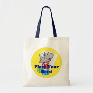 Bolso De Tela Divertido Personalizado de apuestas de tiburones c
