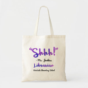 Bolso De Tela ¡Divertido personalizado Shhh! Cita del