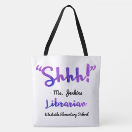 Bolso De Tela ¡Divertido personalizado Shhh! Cita del