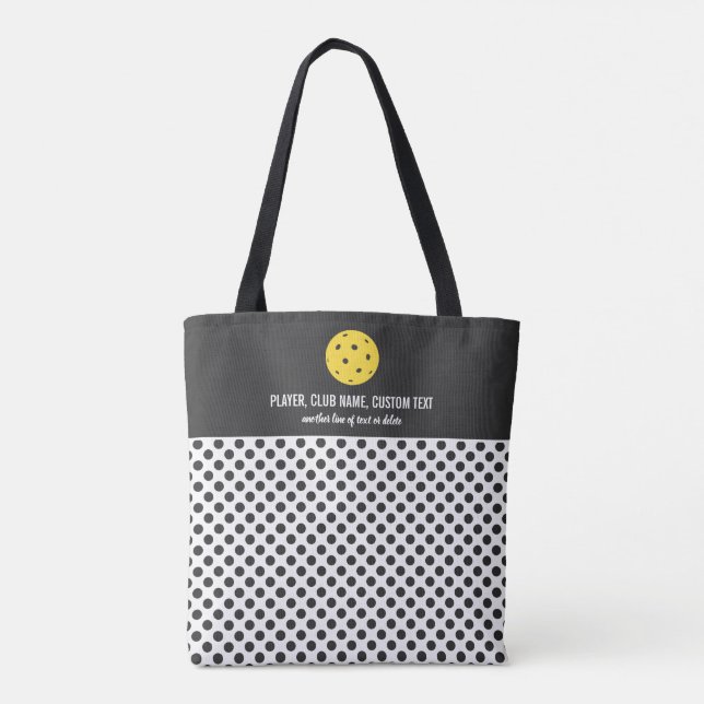 Bolso De Tela Divertido Polka Personalizado de impresión de punt (Reverso)
