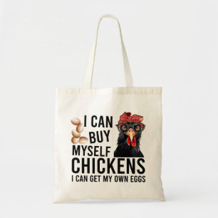 Bolso De Tela Divertido pollo diciendo