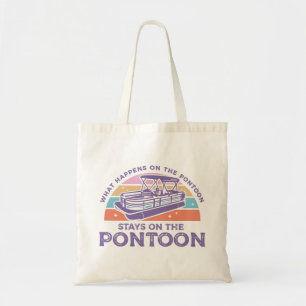 Bolso De Tela Divertido Pontoon diciendo