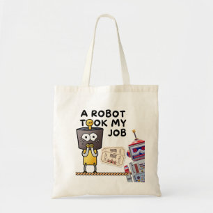 Bolso De Tela Divertido Robot Me Llevó El Trabajo