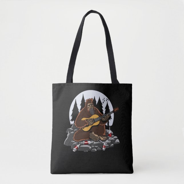 Bolso De Tela Divertido senderismo en la montaña Bigfoot Mountai (Anverso)