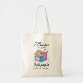Bolso De Tela Divertido Tejo con Hilo de Arte Salva una Vida