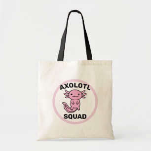 Bolso De Tela Divertido y lindo escuadrón de Axolotl rosa person