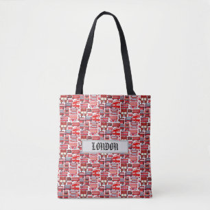 Bolso De Tela Divertidos autobuses de Londres