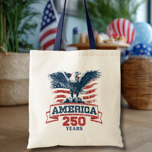 Bolso De Tela Diviértete con el Águila Americana Patriótica en s