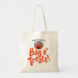 Bolso De Tela Diviértete con golosinas personalizadas de Hallowe