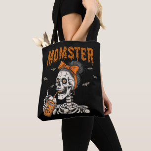 Bolso De Tela Diviértete con Momster Esqueleto Vintage en Hallow