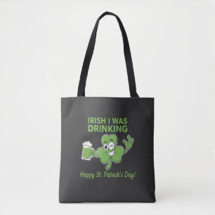 Bolso De Tela Diviértete irlandés Estaba bebiendo humor del día 