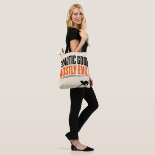 Bolso De Tela Diviertido Gato Negro Halloween Caótico Bueno Mayo