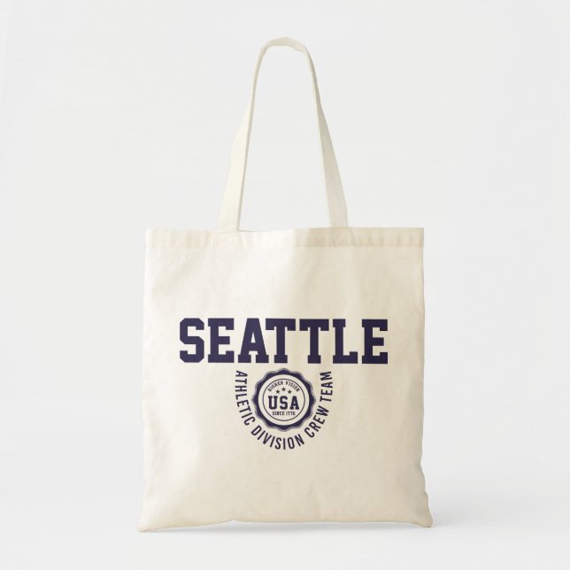 Bolso De Tela División Atlética de Seattle (Frente)