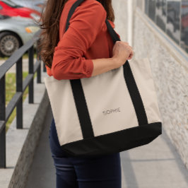 Bolso De Tela DIY Impulse Tote Bag | Personalizado Texto, Nombre
