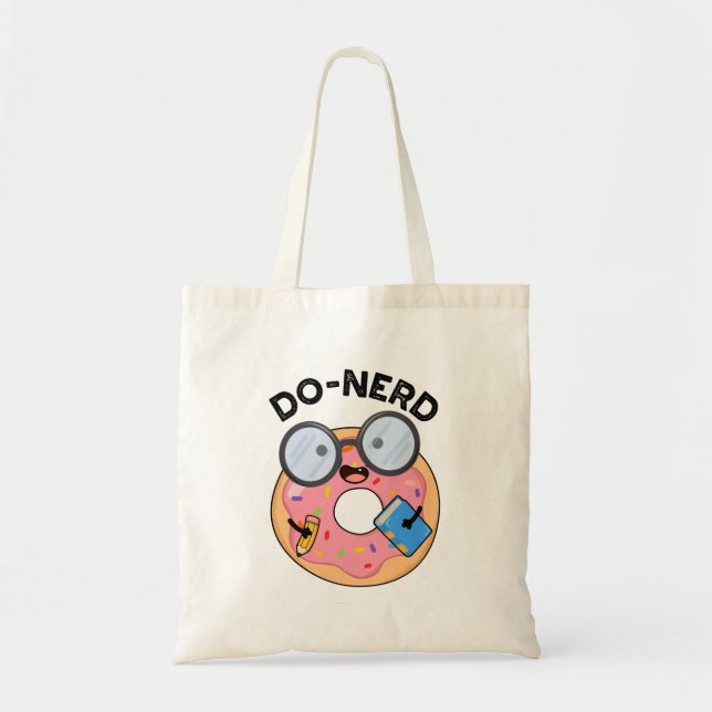 Bolso De Tela Do-nerd Funny Nerdy Donut Pun (Frente)