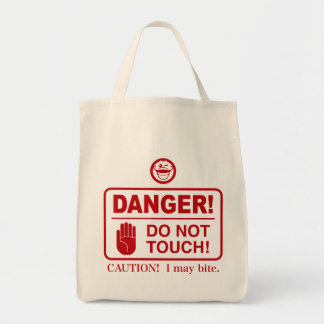 BOLSO DE TELA DO NOT TOUCH!
