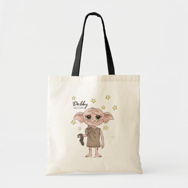 Bolso De Tela Dobby Watercolor Character Art (Frente)
