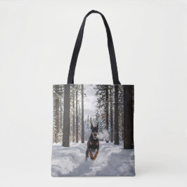 Bolso De Tela Doberman Pinscher Elegant Tote Bag