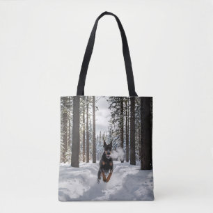 Bolso De Tela Doberman Pinscher Elegant Tote Bag