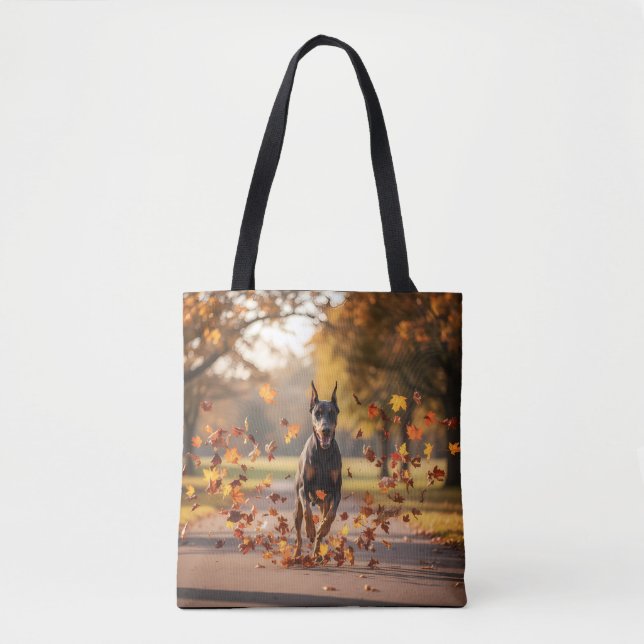 Bolso De Tela Doberman Pinscher Elegant Tote Bag (Anverso)