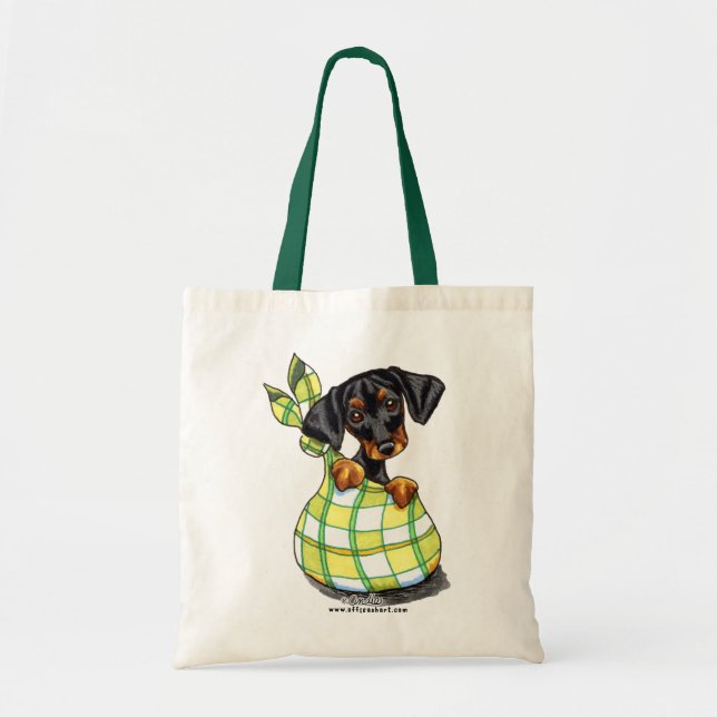 Bolso De Tela Doberman Pinscher Sack Puppy (Frente)