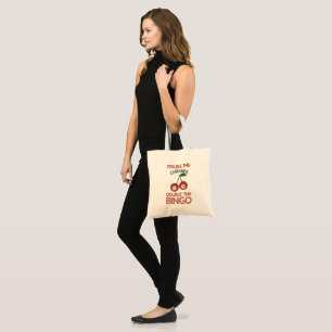 Bolso De Tela Doblar las cerezas al doble del bingo