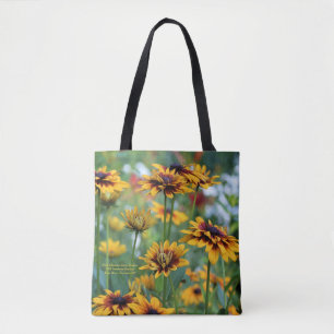 Bolso De Tela Dobles de la margarita de Gloriosa del oro