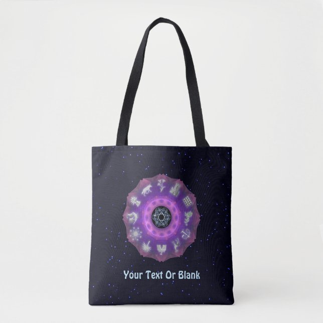 Bolso De Tela Doce tribus fractales (Anverso)