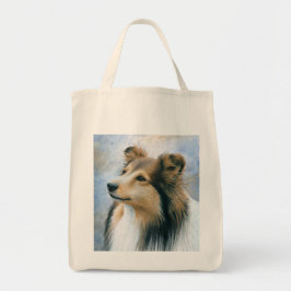 Bolso De Tela Dog 122 Sheltie Collie