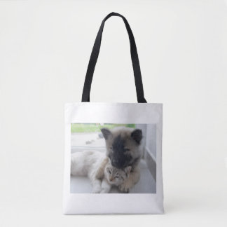Bolso De Tela Dog And Cat Love 
