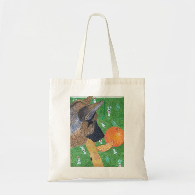 Bolso De Tela Dog and orange bag (Frente)