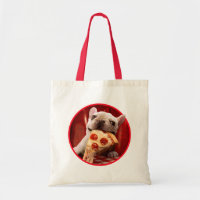 Dog Eating Pizza Slice