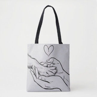 Bolso De Tela Dog Lovers / Amantes de cães 