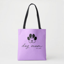 Bolso De Tela  dog mom customizable lilac