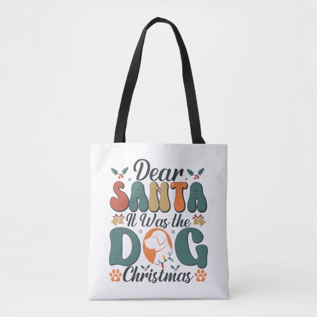 Bolso De Tela Dog Mom Life (Anverso)