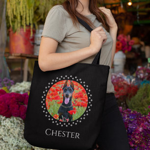 Bolso De Tela Dog Photo Tote Bag - Personalized Pet Gift