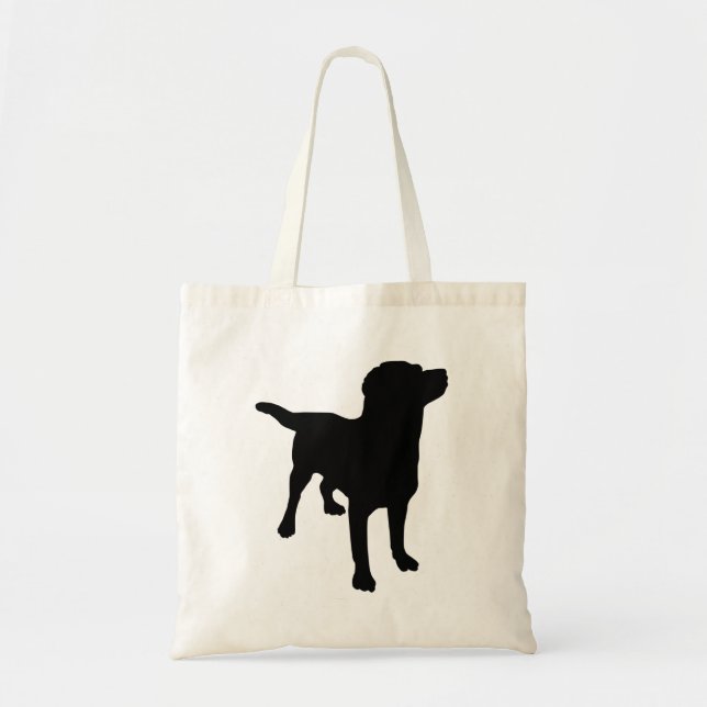 Bolso De Tela Dog Silhouette (Frente)