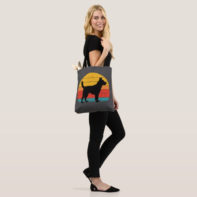 Bolso De Tela Dog Silhouette at Sunset (Puesto)