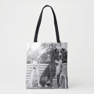 Bolso De Tela Doggie boda tote bag