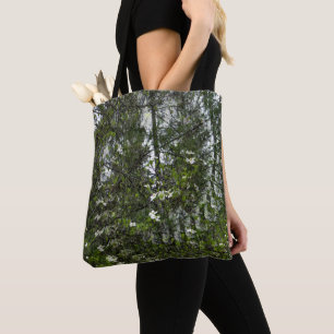 Bolso De Tela Dogwoods revoloteando...