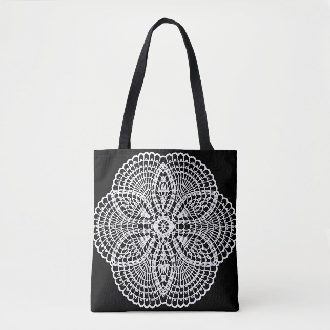 Bolso De Tela Doily Art (Anverso)