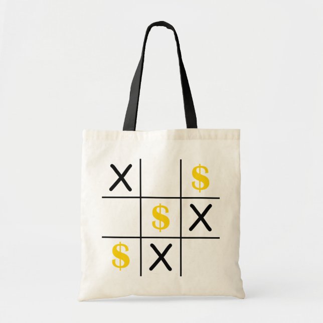 Bolso De Tela Dollar Tic Tac Toe (Frente)