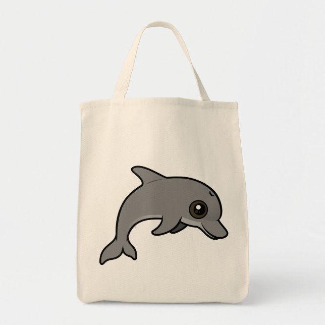 Bolso De Tela Dolphin embotellana común (Frente)