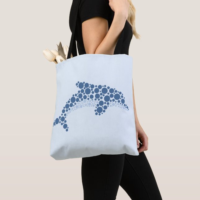 Bolso De Tela Dolphin In Dots (Detalle)