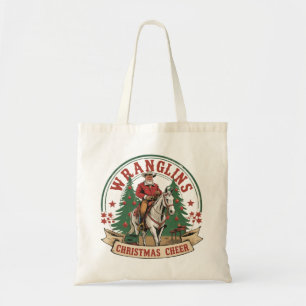 Bolso De Tela Doma de Alegría Navideña Cabalgata de Santa Claus 