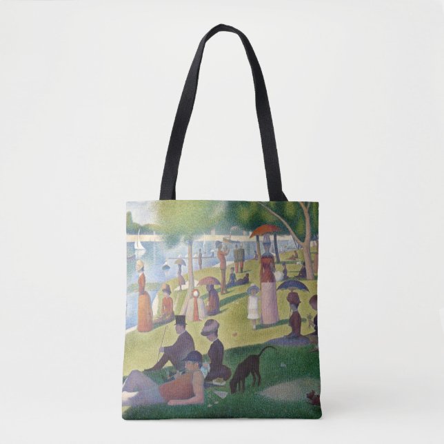 Bolso De Tela Domingo en la pintura de La Grande Jatte Seurat (Anverso)