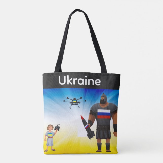 Bolso De Tela Dominio de drones ucranianos  (Reverso)