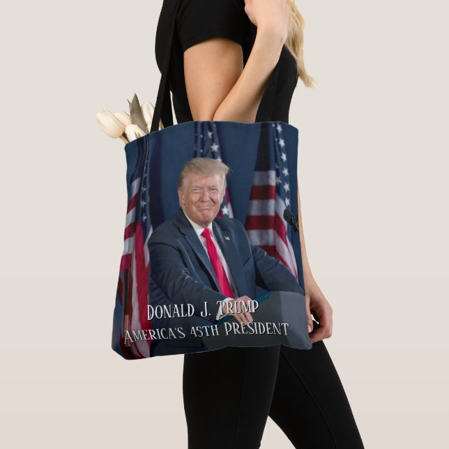 Bolso De Tela Donald J. Trump 45.º presidente Keepsake (Detalle)