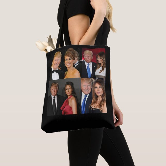 BOLSO DE TELA DONALD & MELANIA TRUMP (Detalle)